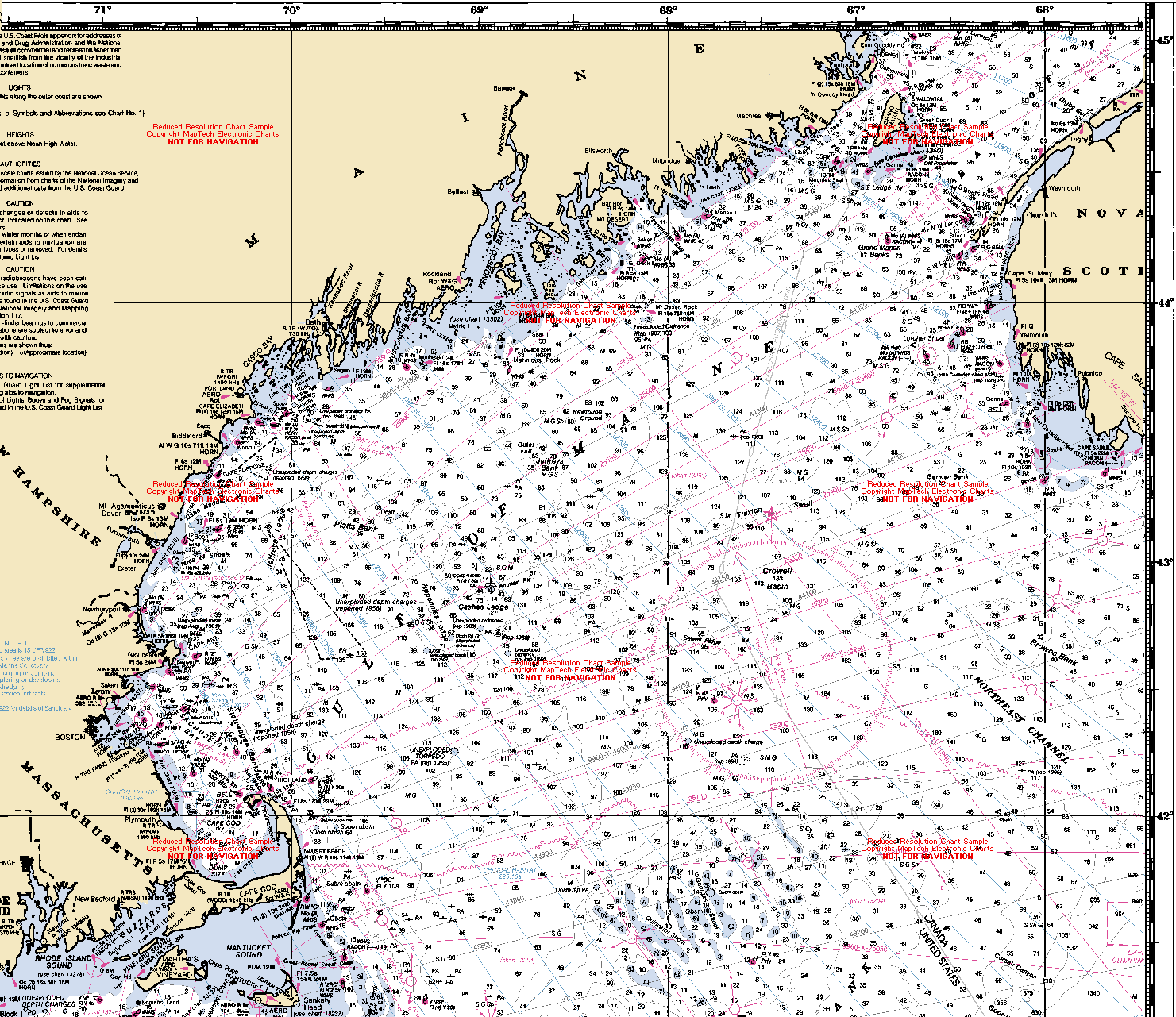 Gulf Of Maine Chart